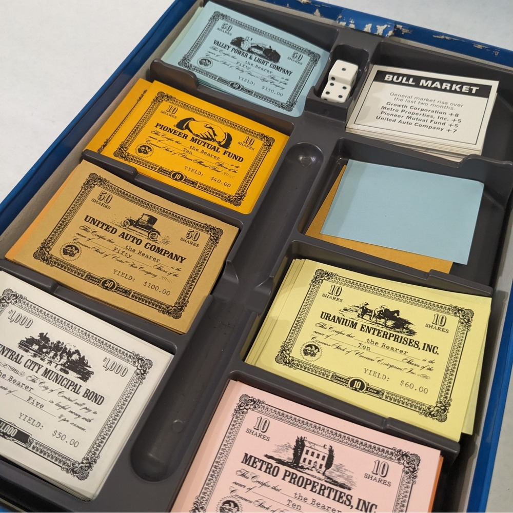 Vtg 1978 Stocks & Bonds Board Game Avalon Hill Bookshelf Game GA-170 Complete - Picture 9 of 9
